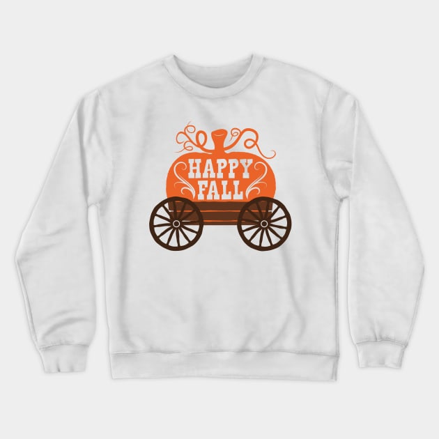 Happy fall Crewneck Sweatshirt by Peach Lily Rainbow